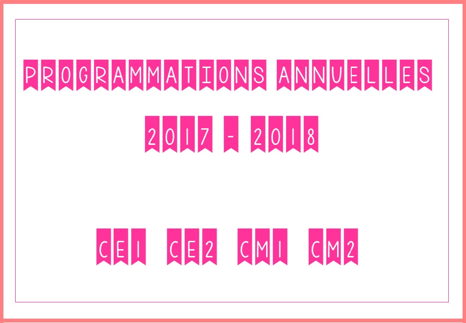programmations annuelles